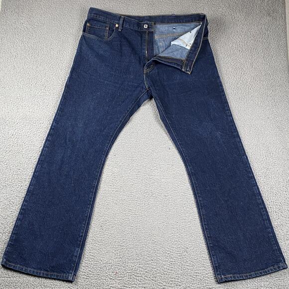 Levi's 517 Boot cut Jeans Men's 38x32 Blue Medium Wash Western Cowboy - Picture 1 of 12